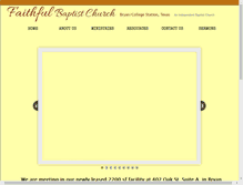 Tablet Screenshot of faithfulbaptistcollegestation.com
